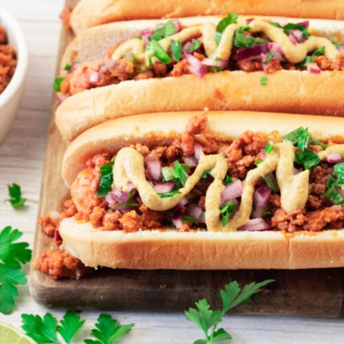 Tasty ground beef tacos with fresh vegetables in soft taco shells.