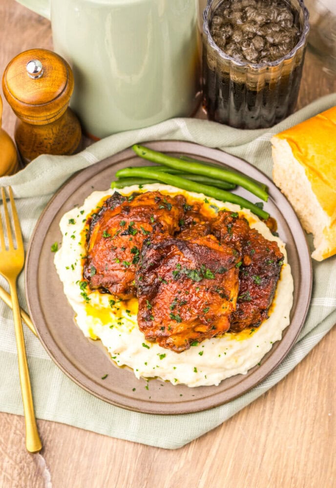 Slow Cooker Carolina Gold Chicken Thighs