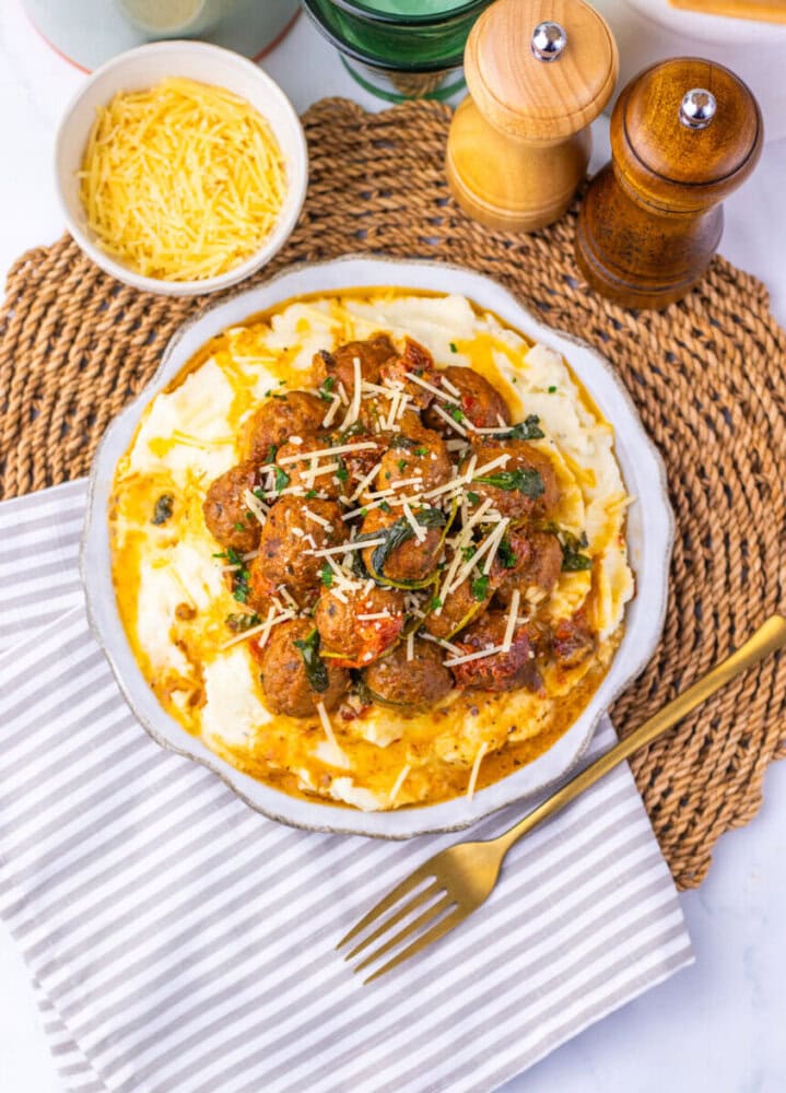 Slow Cooker Tuscan Meatballs Slow Cooker Tuscan Meatballs