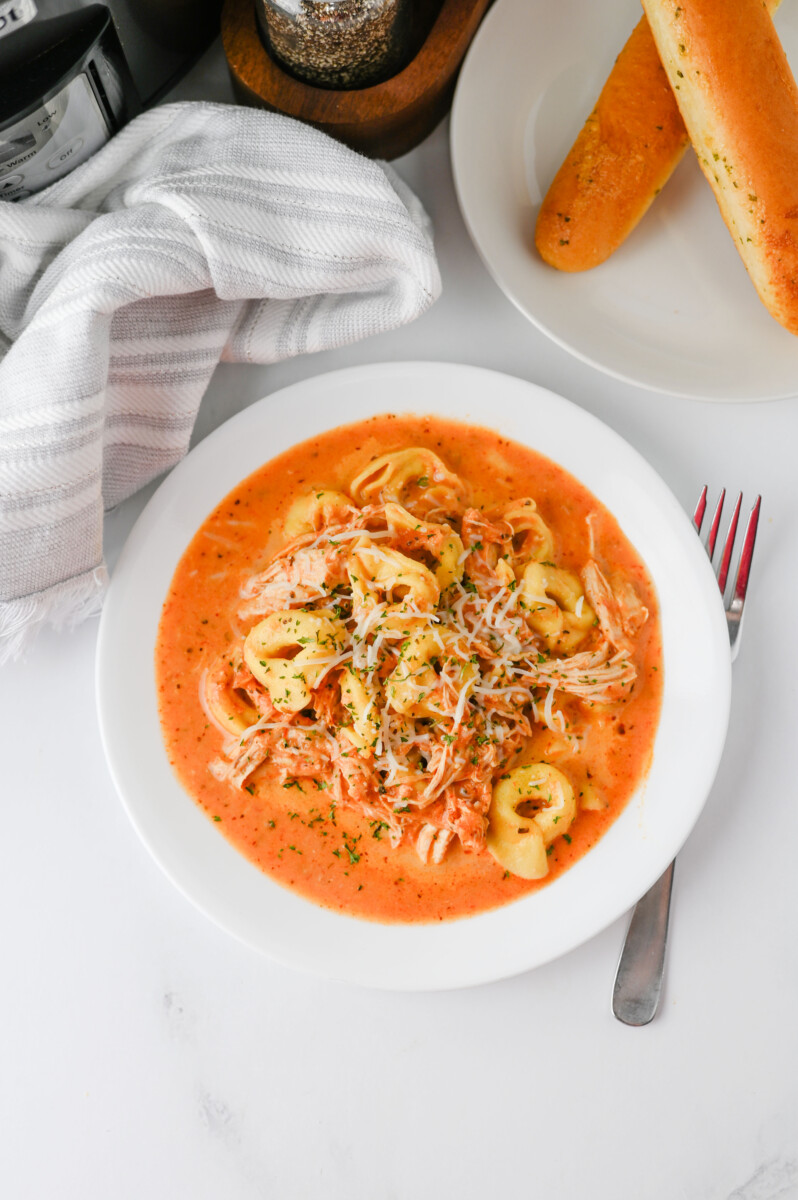 Crock Pot Chicken Tortellini
