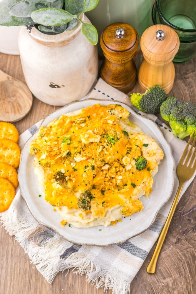 Slow Cooker Copycat Cracker Barrel Broccoli Cheddar Chicken