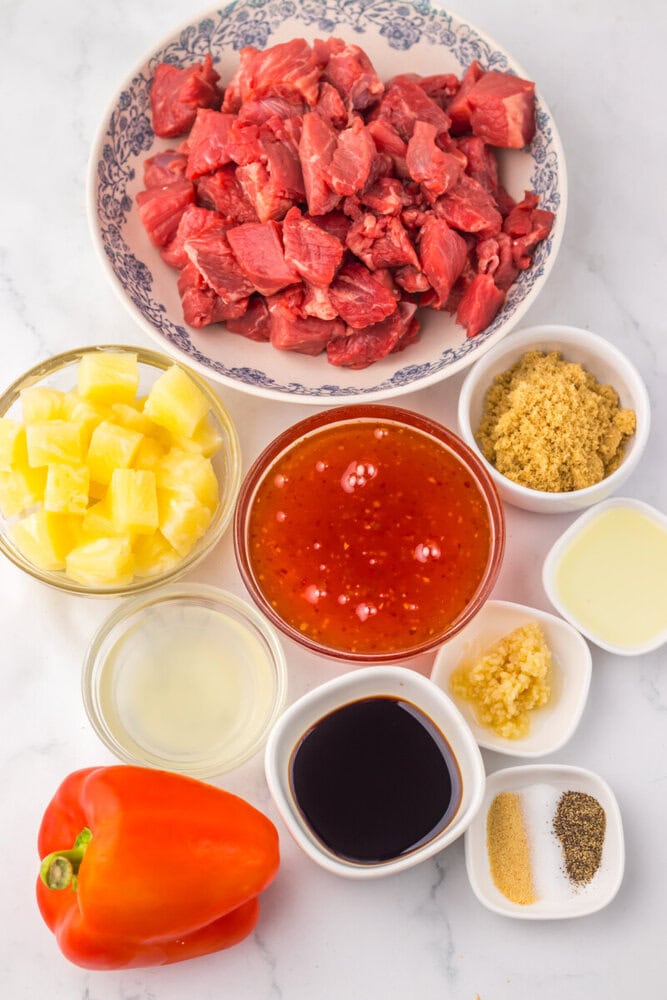 High-quality diced beef for stir-fry recipes, ready to cook.